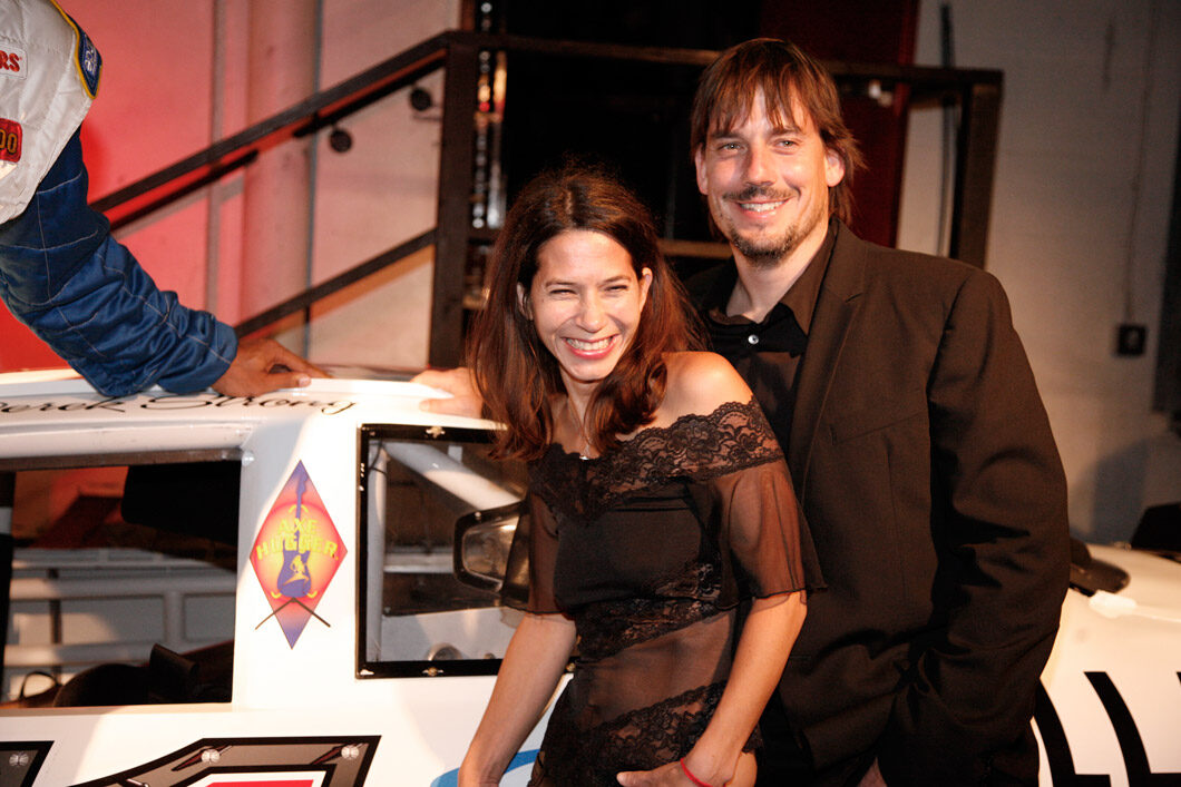 Beth and Teddy Cannon, the founders of Axe Hugger.