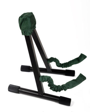 Hunter green Axe Hugger on an A-frame stand.